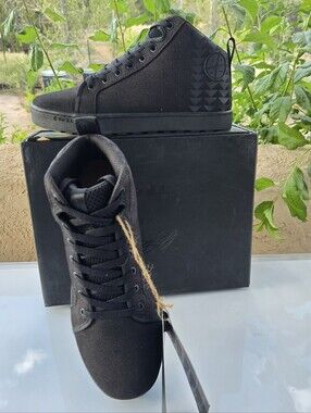 So iLL On The Roam Hemp Drifter Black Wolf NIB Chukka Shoes Brand New M 7 W 8.5